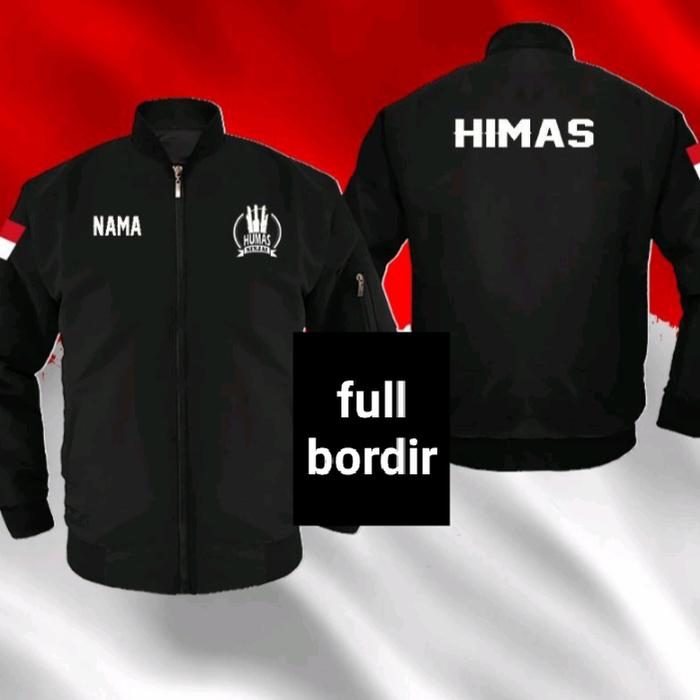 Jaket bomber himas polri full bordir jaket himas polri