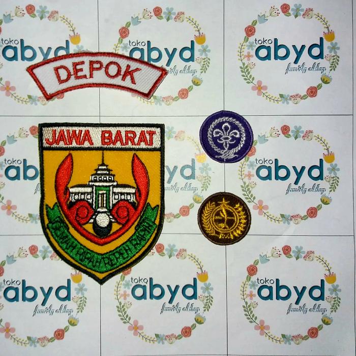Bet/badge lokasi Seragam Pramuka PNS / Guru /Pelajar Wanita Kota Depok