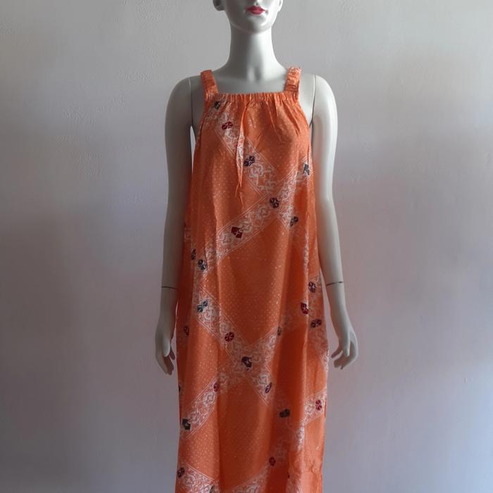 daster batik tanktop cap premium orange