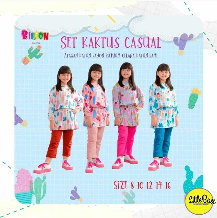 Setelan Anak Perempuan Billion Set kaktus Series