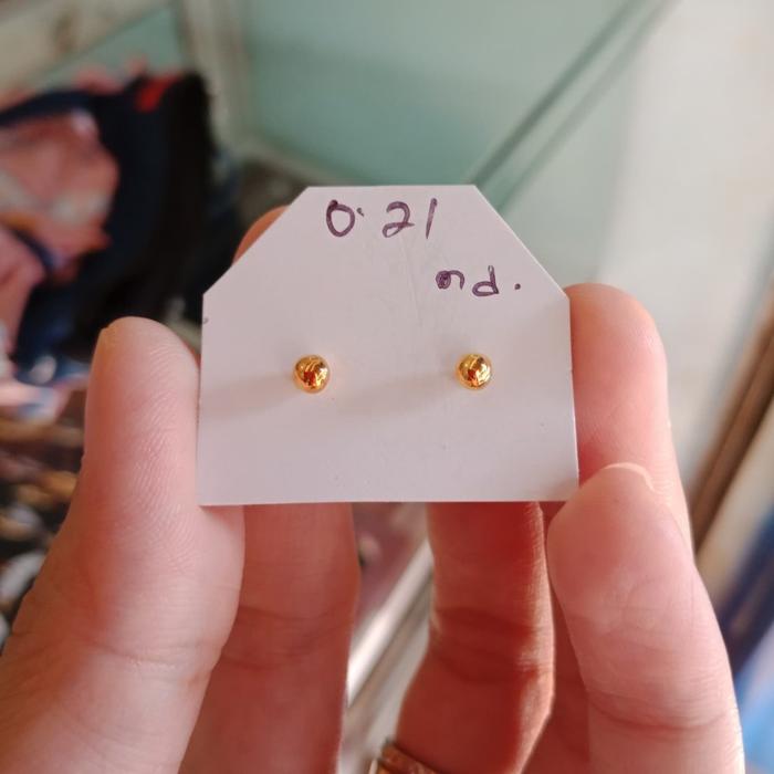Anting Tindik Bayi Anting Tusuk Anak Emas Asli Murah