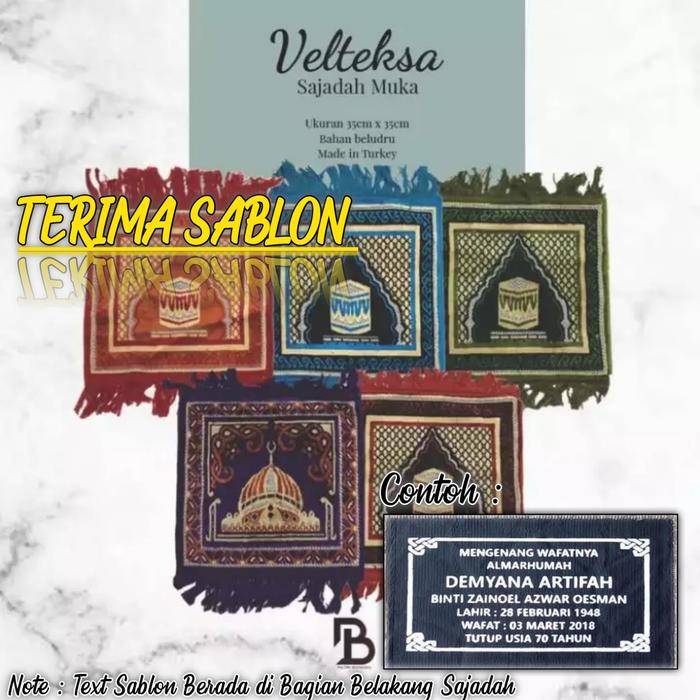 SAJADAH MUKA KOTAK VELTEKSA PLUS SABLON