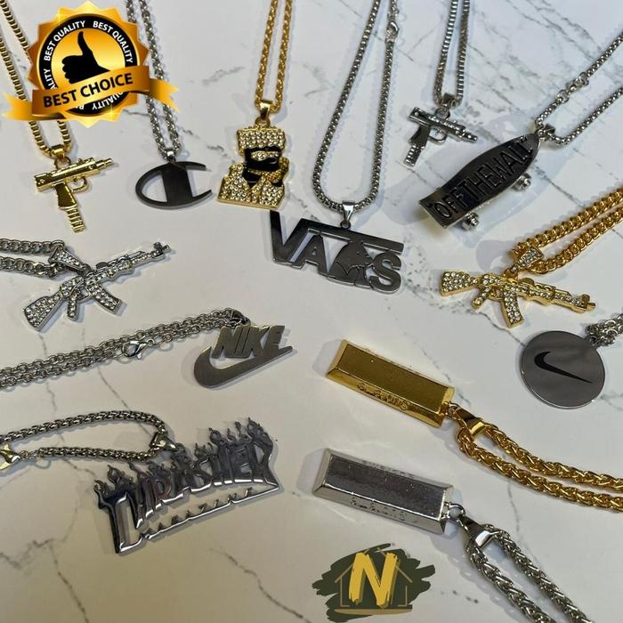 Kalung Hype Kalung Pria Wanita Necklace / Kalung Supreme Kalung Vans