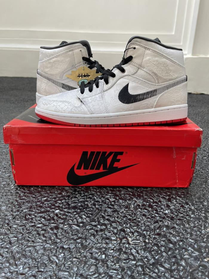 AIR JORDAN 1 MID EDISON CHEN CLOT SNEAKERS