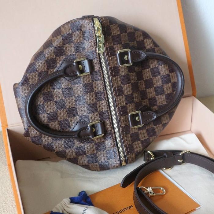 bag Lv tas speedy bandouliere bandou 25 damier ebene
