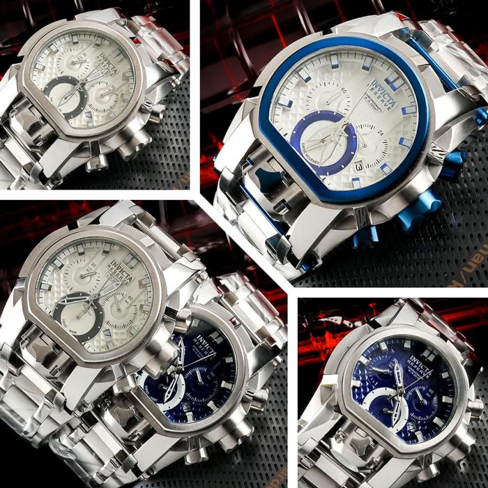 Jam Tangan Pria Big Size INVICTA Reserve Bolt Zeus Magnum Steel