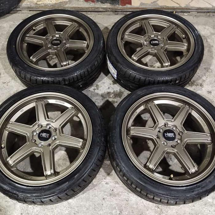 Velg mobil Yaris Brio second R17 pcd 4x100 4x114 ban Toyo 205 45 jazz
