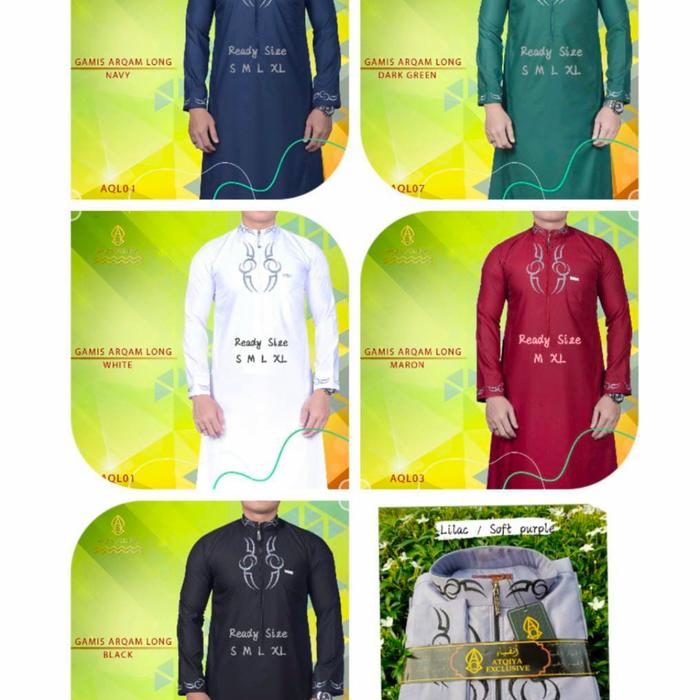 gamis pria thobe arqam by atqiya exclusive