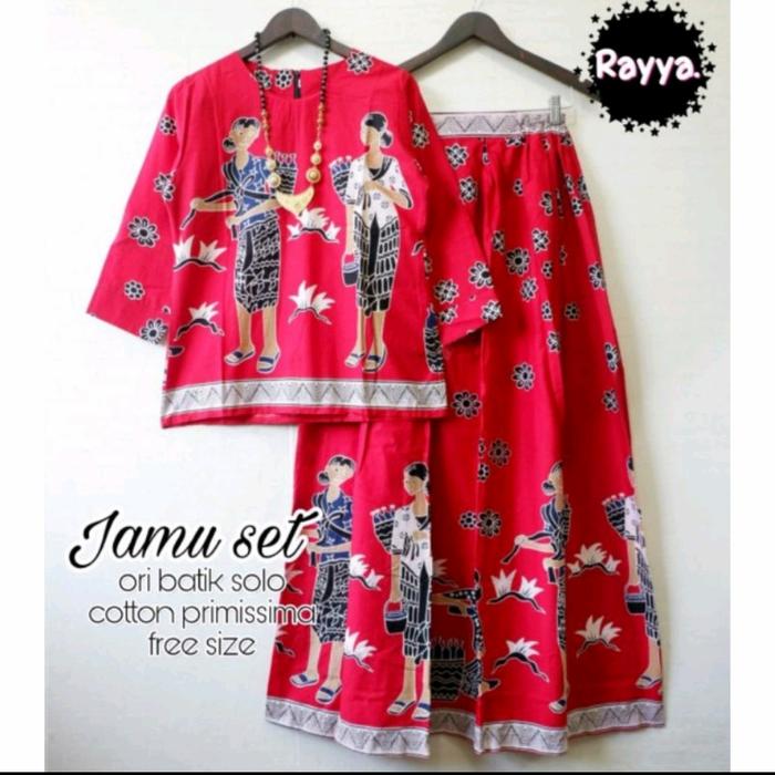 SETELAN ROKBLUS BATIK MBOK JAMU