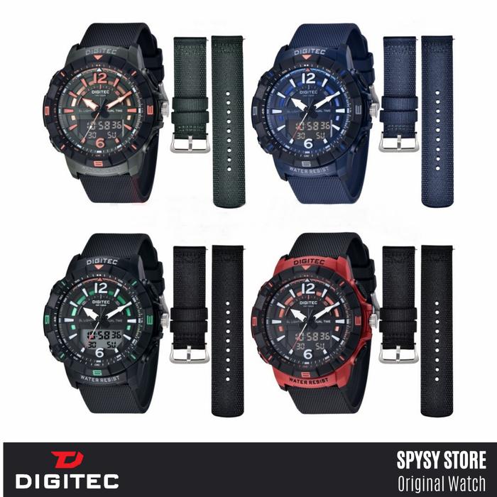 Jam Tangan DIGITEC 2130 Original Da-2130t Da2130 BONUS TALI CADANGAN