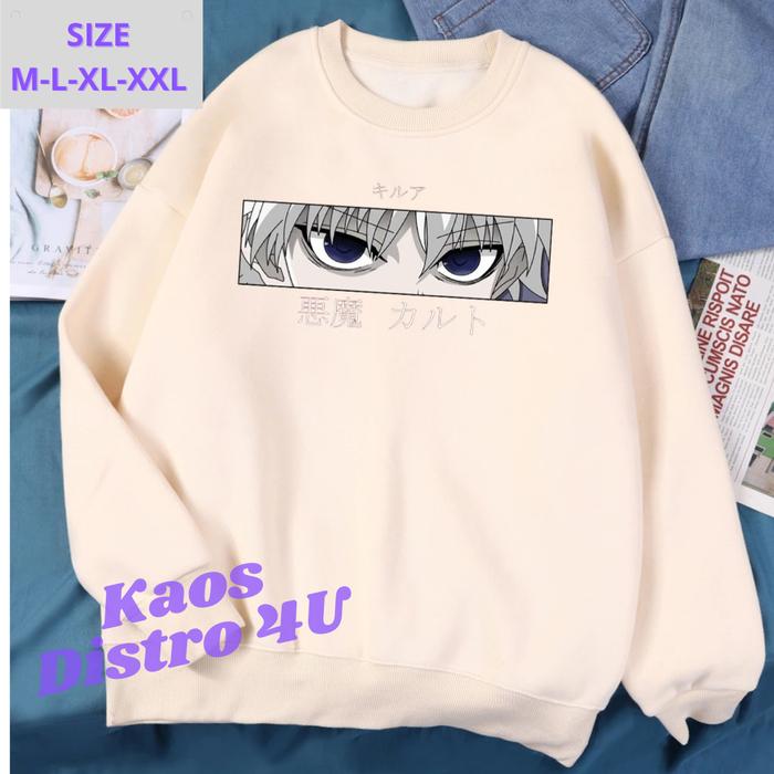 Sweater Crewnek Pullover Anime Hunterxhunter Killua Zoldyck Hunter X H