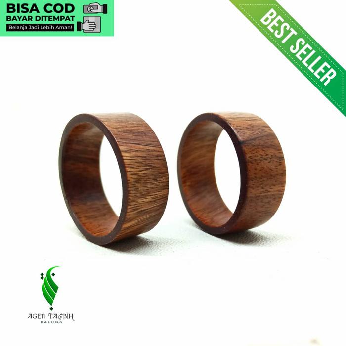 Cincin Pria Kayu Setigi Laut Alami ORIGINAL