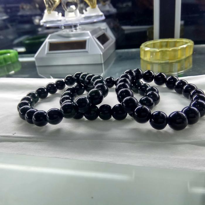 gelang black Jade Aceh asli