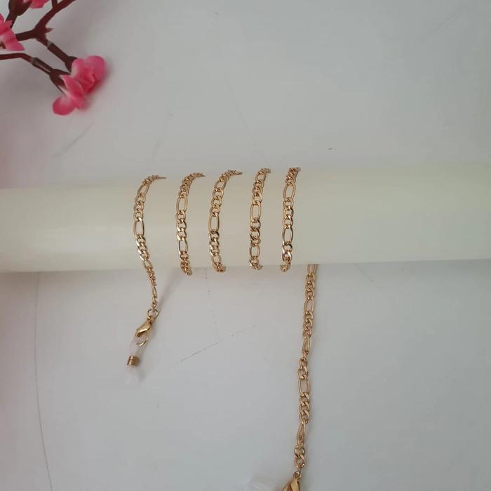 Rantai Masker Fashion / Kalung Masker Gold