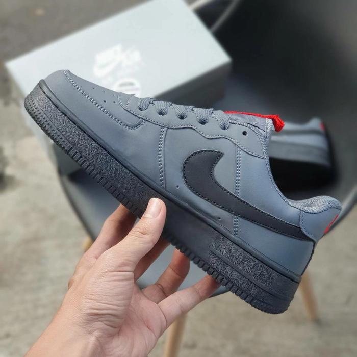 Nike Airforce1 Low Khaki Grey Black Import