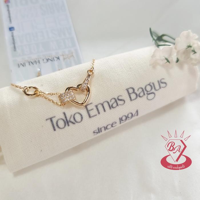 Gelang Emas Asli 375 Serut Bracelet King Halim Vr.Love