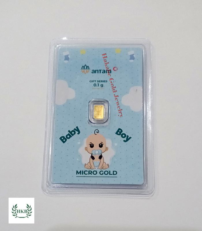 Logam Mulia ANTAM Micro Gold Baby Boy 0.1 Gram 24K Fine Gold 999.9