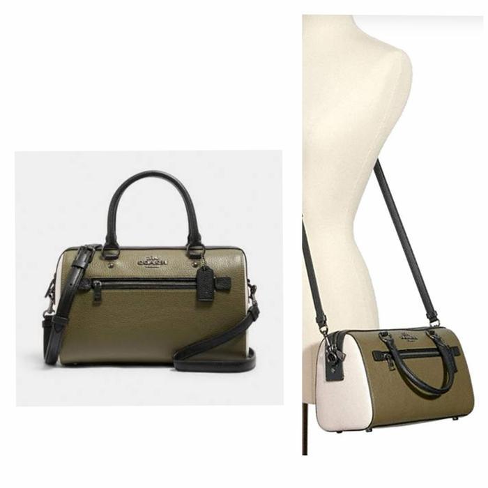 TAS WANITA COCH ORIGINAL - COCH ROWAN SATCHEL COLOR BLOCK LEATHER