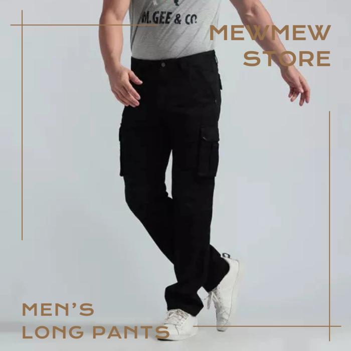 Celana Panjang Cargo Pria Motif Army Casual MGEE ROVER C001