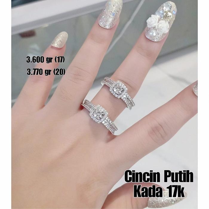 Cincin Emas / Mas Putih 17K berat 3.770 gram No. 20