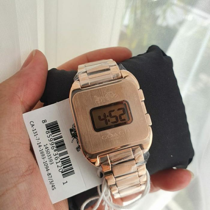 Jam Tangan Wanita Merek Coach 14503593 14503592 Digital 30mm Fullset