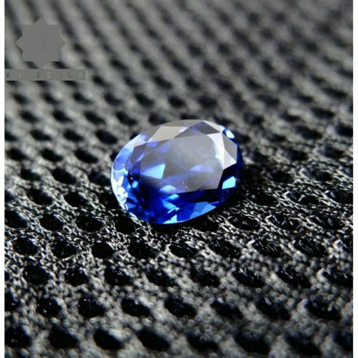 Permata Sapphire Royal Blue Catam Oval Shape Naik Tester