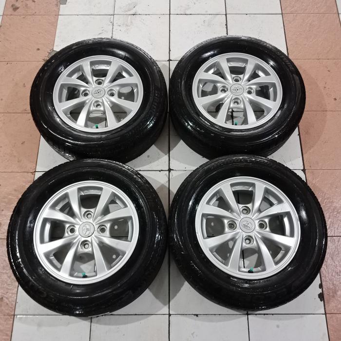 velg mobil bekas Avanza ring 14 pcd 4x114 plus ban Bridgestone