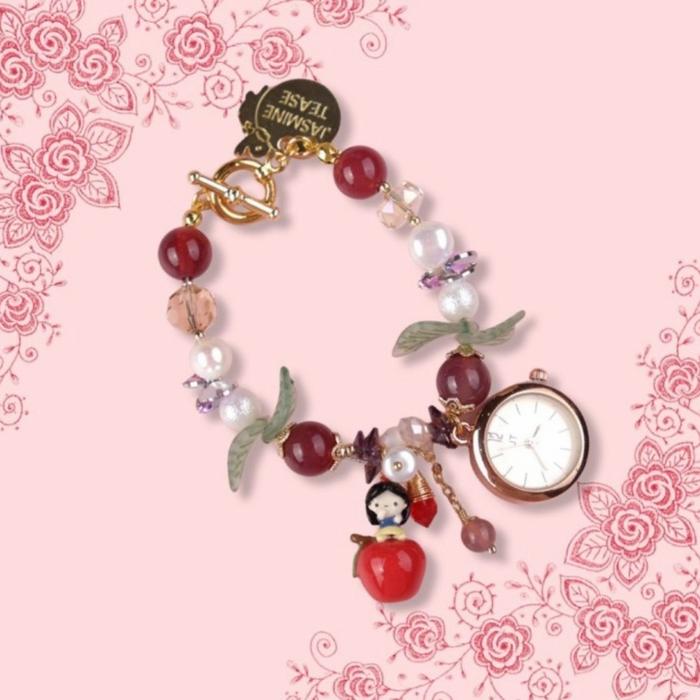 Jasmine Tease Snow White Apple Watch Handmade Charm JT Jam Tangan