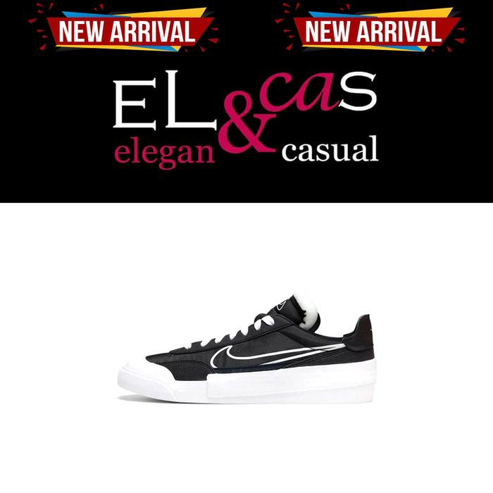 Sepatu Sneakers Pria Nike Drop Type HBR Black Original