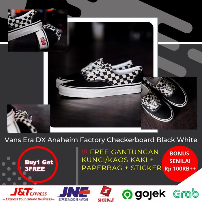 Vans Era DX Anaheim Factory Checkerboard Sepatu Pria Wanita Casual