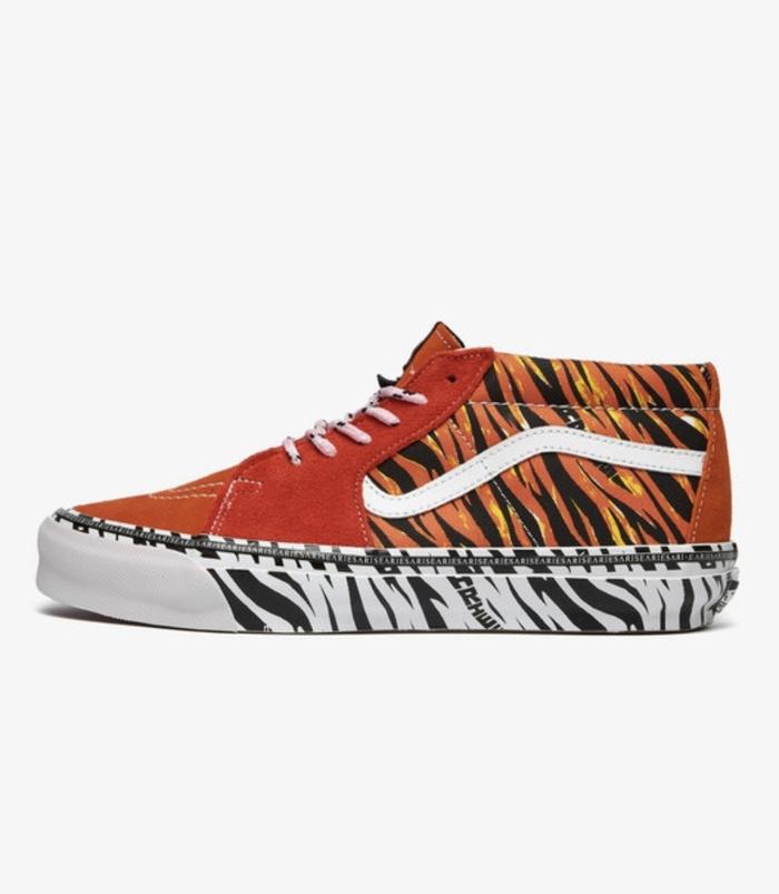 vans x aries og sk8 mid lx "tiger"