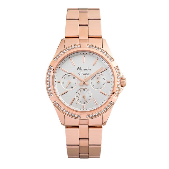 ALEXANDRE CHRISTIE AC 2947 ROSEGOLD WHITE BFBRGSL Jam Tangan Wanita