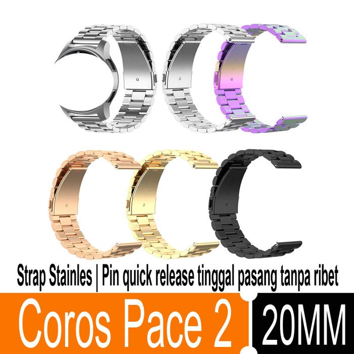 Strap Stainles Stell Coros Pace 2