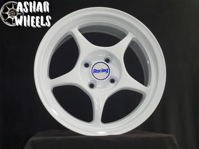 Velg mobil harga terjangkau R15 enkei tulang putih