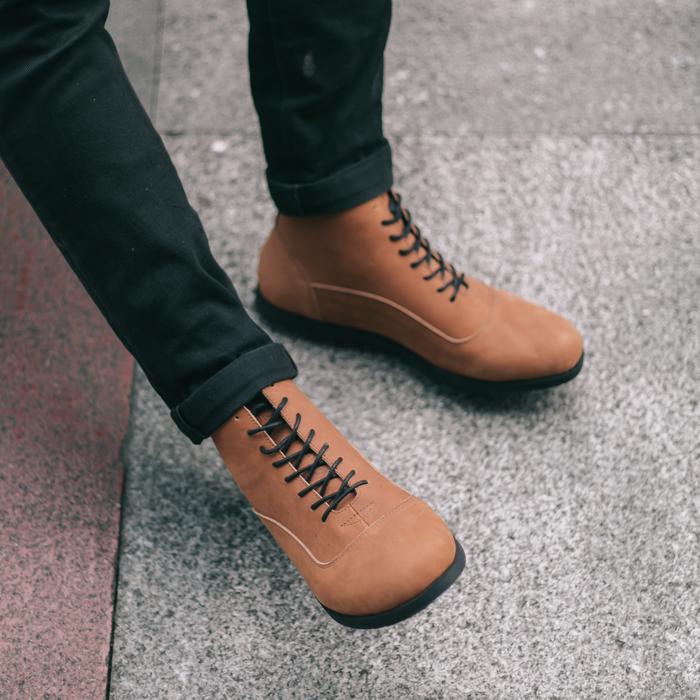 Sepatu Boots Kulit asli - Vigos Hades CH Tan
