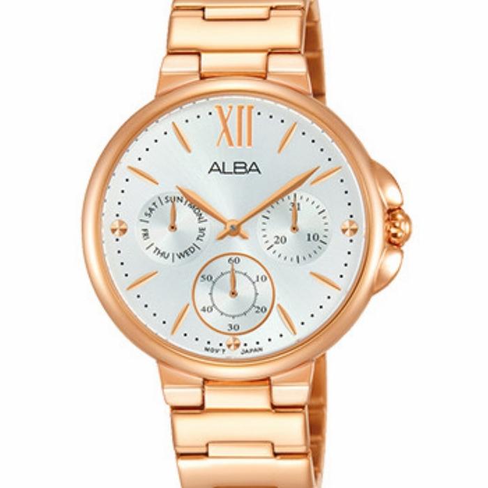 Jam Tangan Wanita Alba AP6568X1 Rose Gold Stainless Steel AP6568