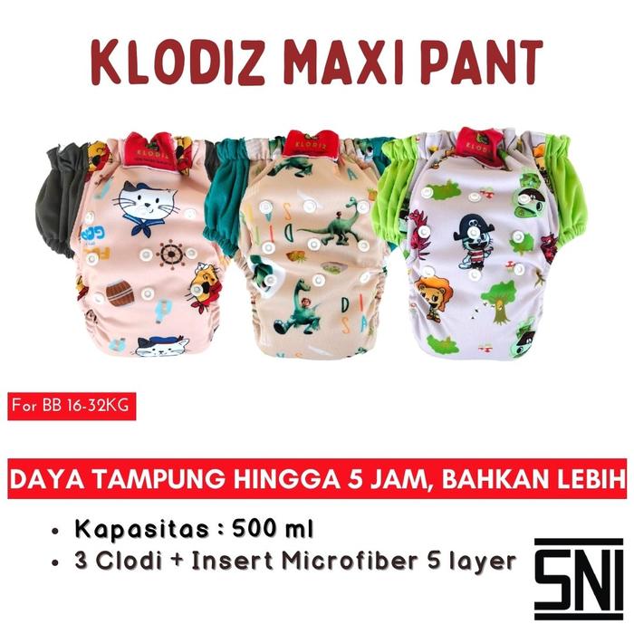 3pc Clodi KLODIZ AIO MAXIPANTS JUMBO BB 16-32 kg