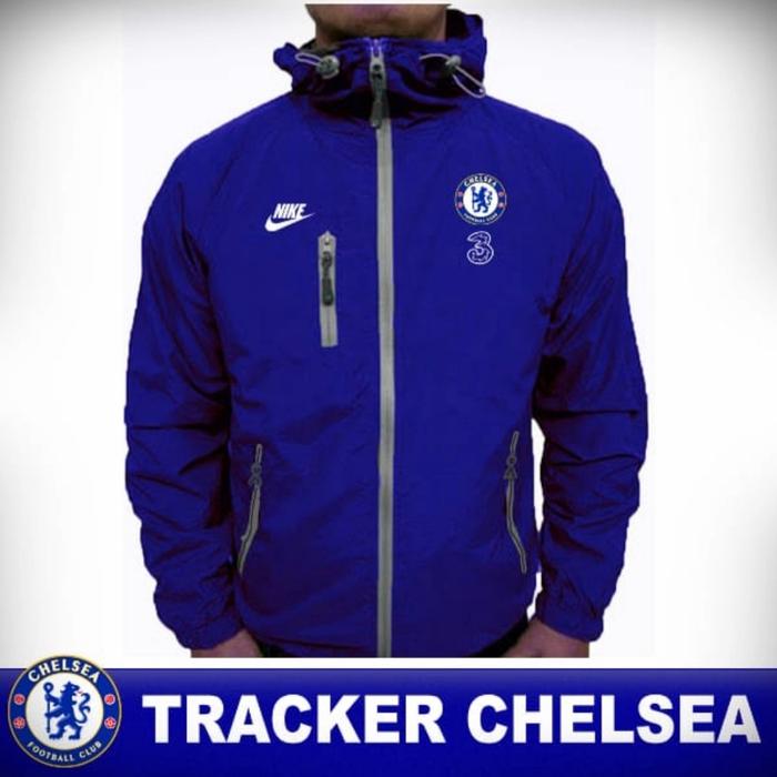 Jaket Sport Sporty GO Soccer Klub Chelsea Semi Windbreaker Waterproof