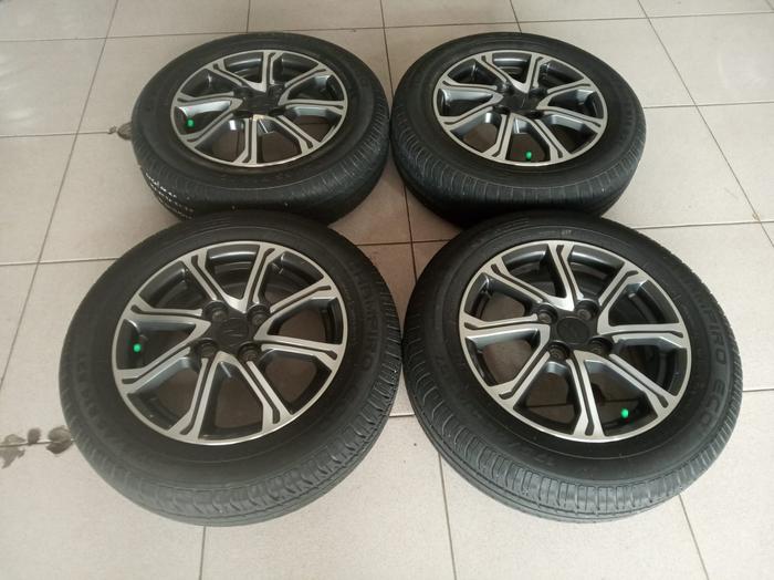 velg mobil second new sigra r14 4x100+ban 185/65 campiro r14