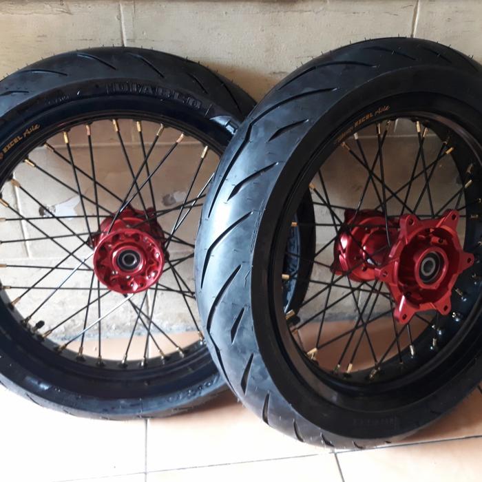 Paket ban set Supermoto CRF 150 ban crf supermoto pirelli velg excel
