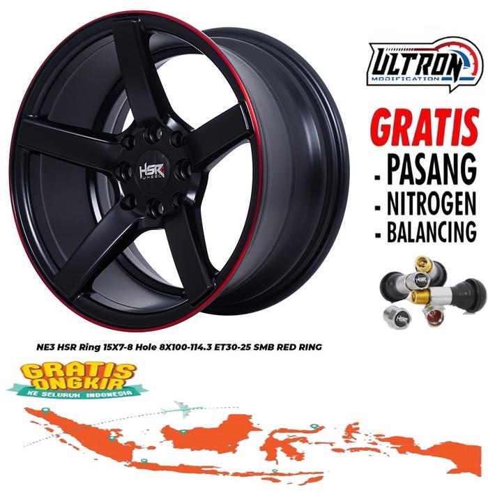 Velg Mobil Murah NE3 HSR Ring 15 ( Vossen CV3 ) R15x7/8 concave