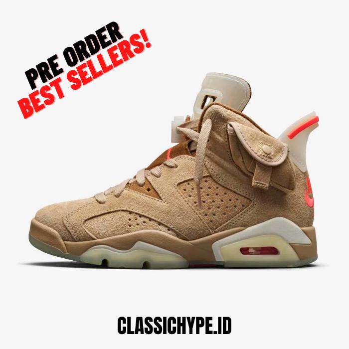 TRAVIS SCOTT X AIR JORDAN 6 BRITISH KHAKI 2021
