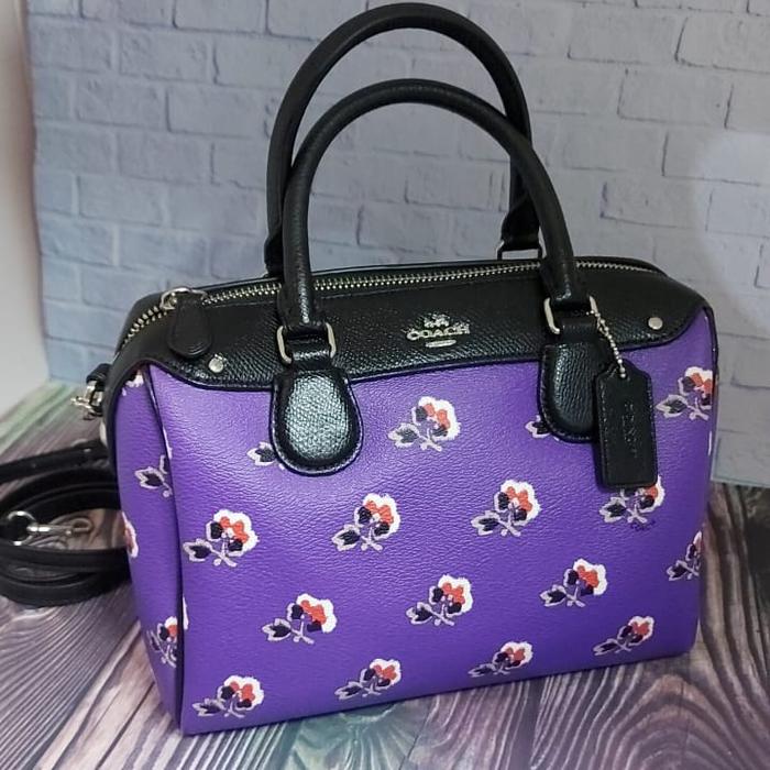 TAS COACH MINI BENNET PURPLE NWT ORIGINAL AUTHENTIC ASLI NEW WITH TAG