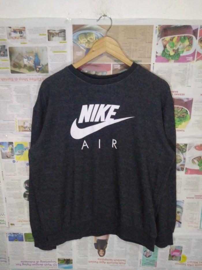 Sweater Nike Team Big Swoosh Center Charcoal Original