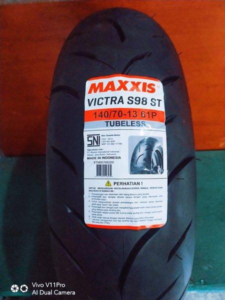 BAN MAXXIS 140-70-13 VICTRA S98 TUBELES BAN LUAR MAXXIS VICTRA 140 70