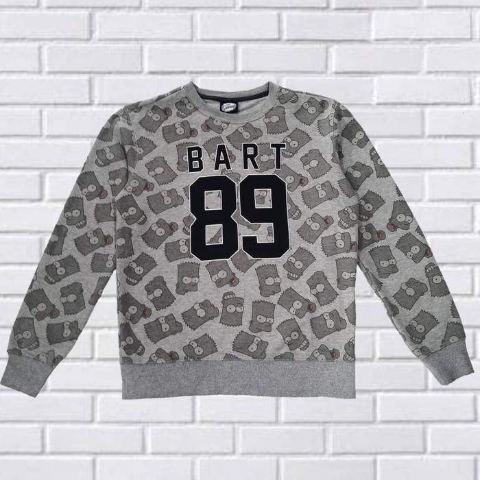 SWEATER CREWNECK AOP BART SIMPSON ORIGINAL SECOND IMPORT, SZ M, CN74