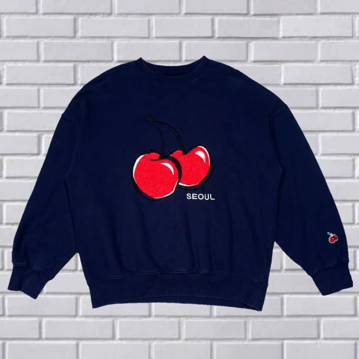 SWEATER CREWNECK KIRSH BIG LOGO ORIGINAL SECOND IMPORT, SZ L-XL, CN64