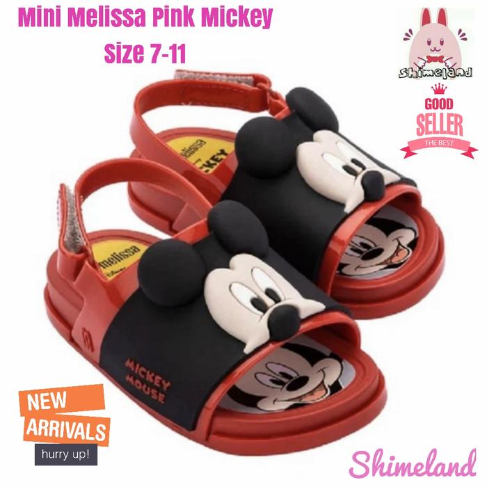Mini Melissa Beach Slide Mickey & Friends Sandal Sepatu Anak Unisex