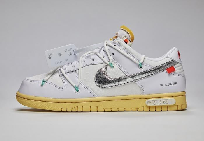 Off-White x Nike Dunk Low 'Lot 01 of 50' DM1602-127|100% Original