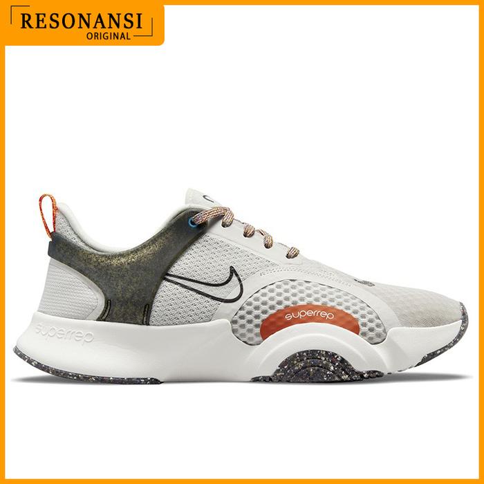 SEPATU NIKE PRIA TERBARU ORIGINAL SNEAKER SUPERREP GO 2 MFS ABU-PUTIH